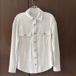 Ultra Flirt long sleeved light gray shirt. Size Small. Super soft!